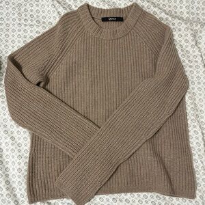 Quince Taupe Cashmere Fisherman Sweater